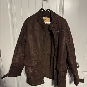 Timberland Men's Brown Leather Jacket